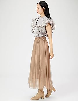 Amazon | [フレイ アイディー] ラッフルスリーブブラウス
